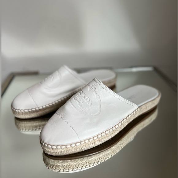 Like new Prada espadrille leather mule 41 $795 - Picture 4 of 9